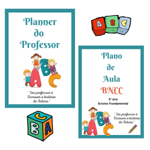PLANO DE AULA BNCC EM FICHA E PLANNER 3º ANO