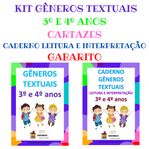 KIT GÊNEROS TEXTUAIS 3º E 4º ANOS
