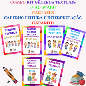 COMBO KIT GÊNEROS TEXTUAIS  1º AO 5º ANO