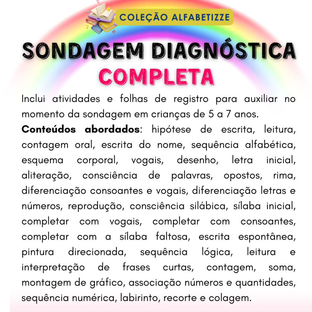 SONDAGEM DIAGNÓSTICA – Conhecimento e Transformação