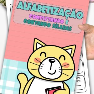 CADERNO ALFABETIZAÇÃO:  COMPLETANDO E CONTANDO SÍLABAS